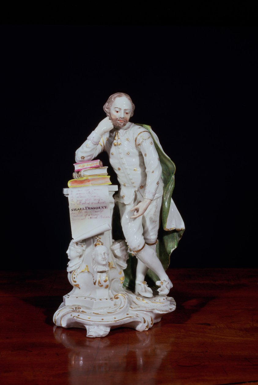 William Shakespeare, a Westminster Abbey-i emlékmű alapján, 1765 körül (lágypaszta porcelán) alkotó: Peter Scheemakers