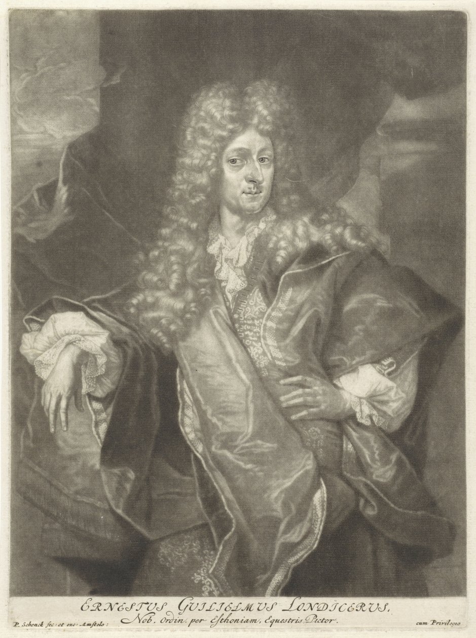 Ernst Wilhelm Londicer portréja, Pieter Schenk (I), 1670-1713 alkotó: Peter Schenk the Elder