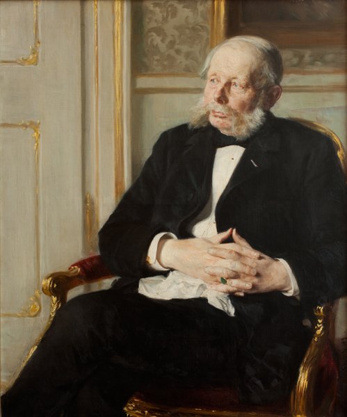 Otto Ditlev Rosenørn-Lehn báró arcképe alkotó: Peder Severin Krøyer