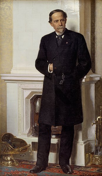 Ferdinand Meldahl építész portréja alkotó: Peder Severin Krøyer