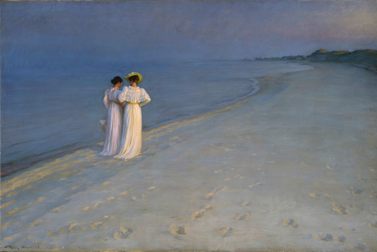 Nyári este a déli parton alkotó: Peder Severin Krøyer