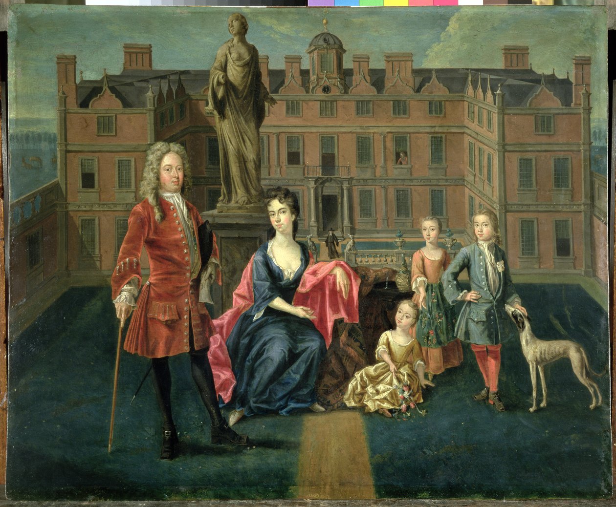 Az északi család Glemhamben, 1715-1616 (olaj, réz) alkotó: Peter Vanderbank