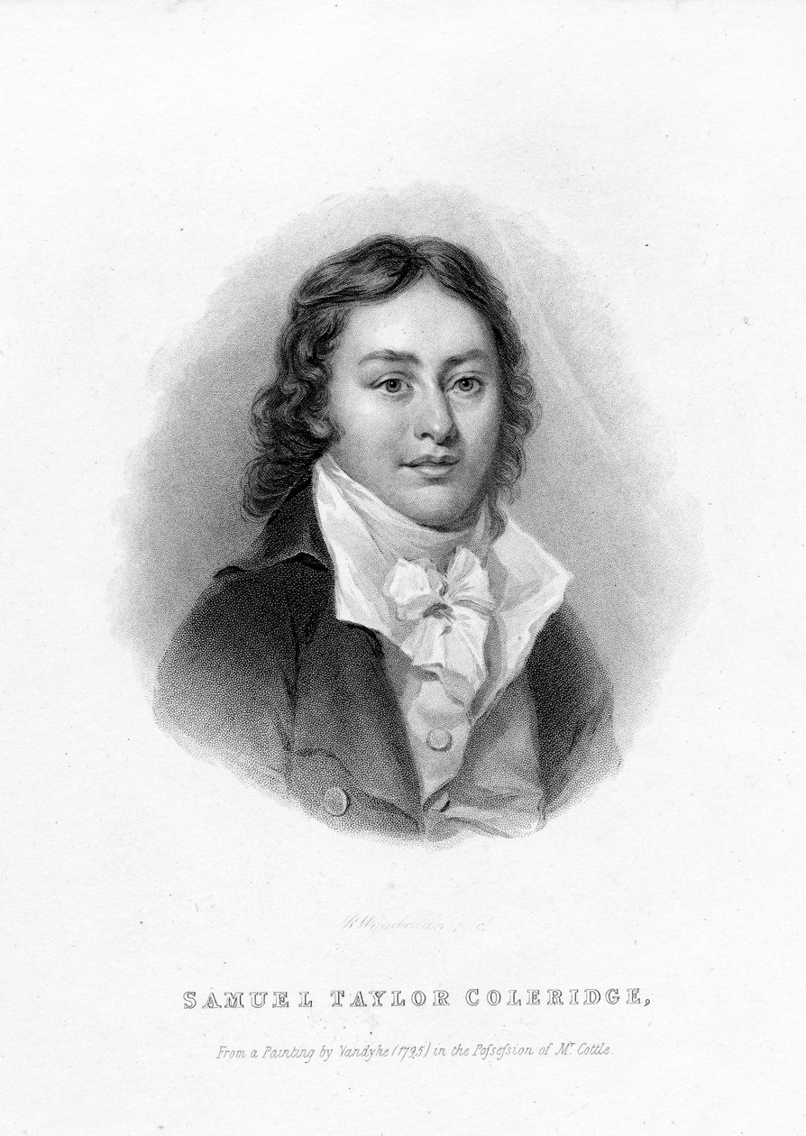 Samuel Taylor Coleridge, metszette Richard Woodman alkotó: Peter van Dyke