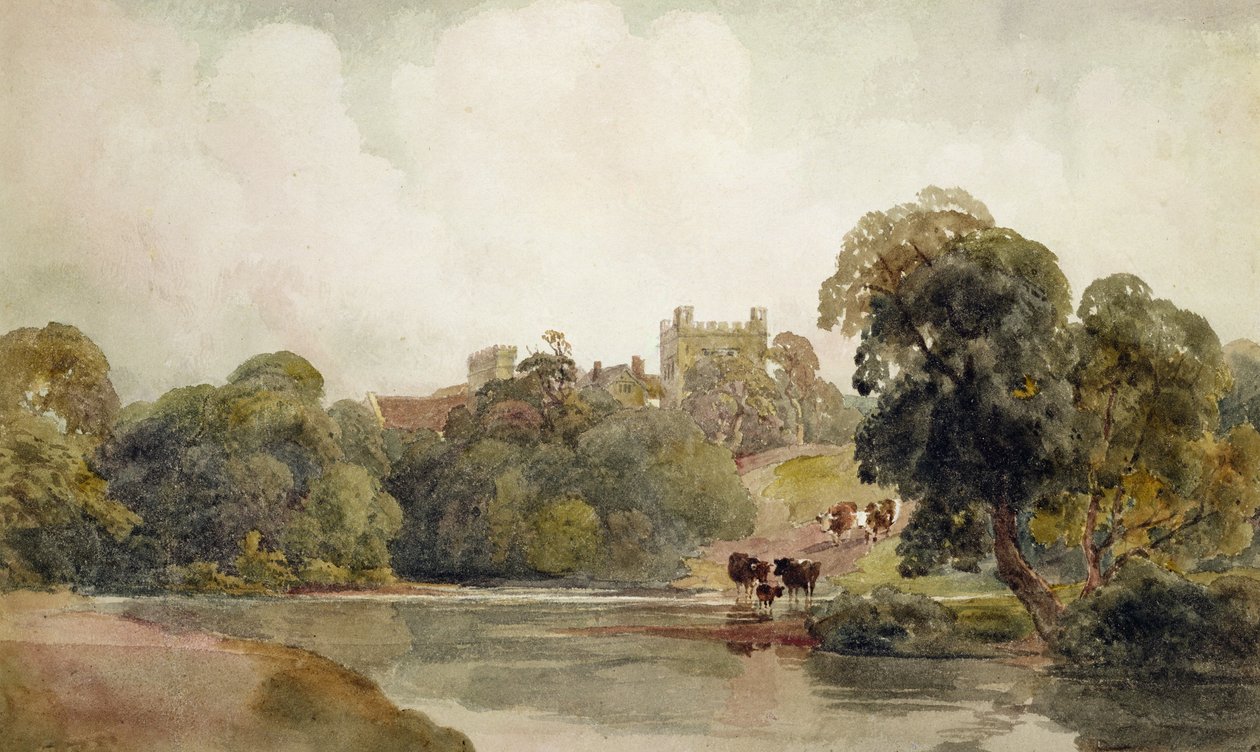 Mortham Tower, Durham megye (wc papíron) alkotó: Peter de Wint