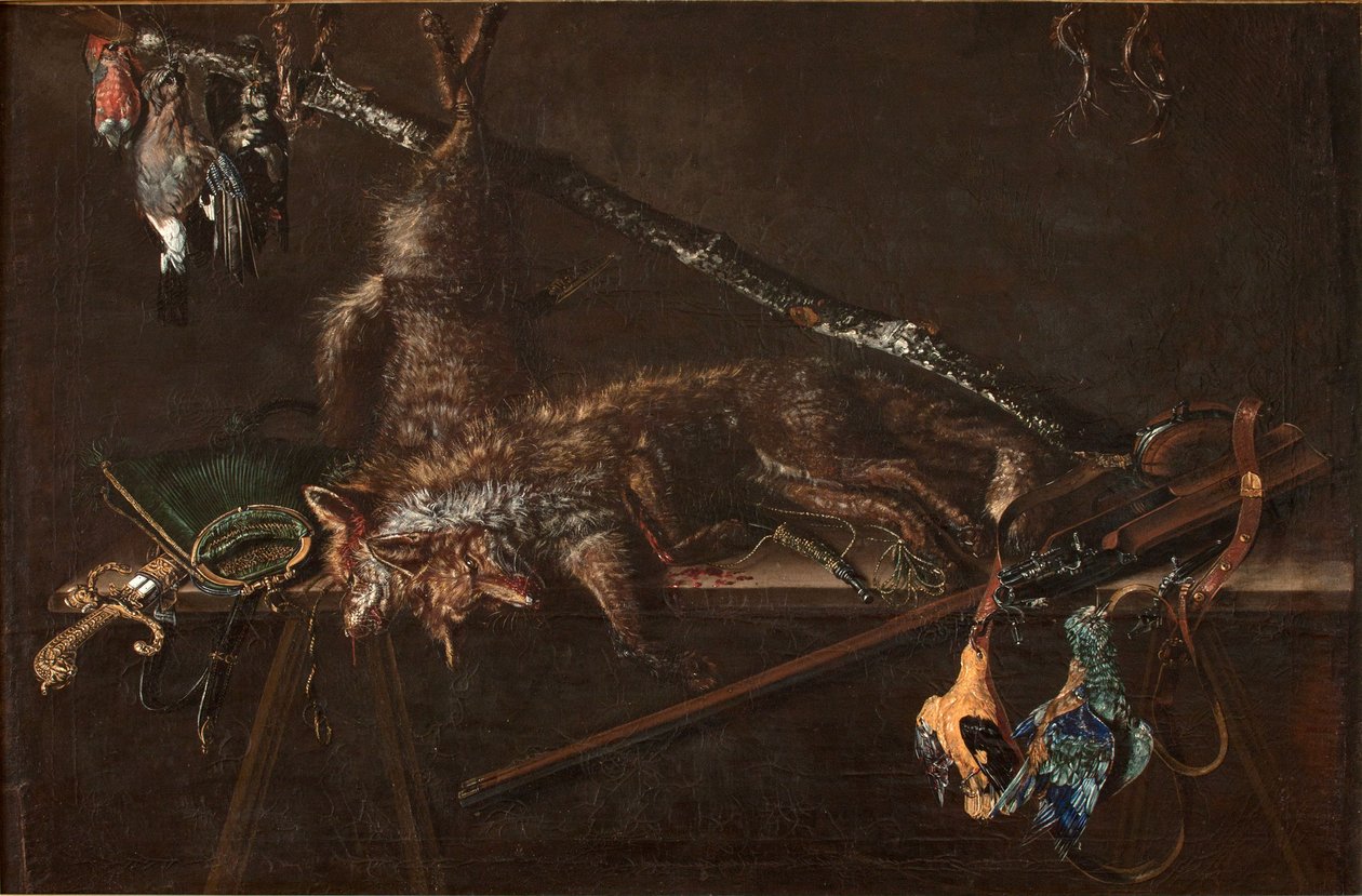 Vadászat csendélet alkotó: Peter van Kessel
