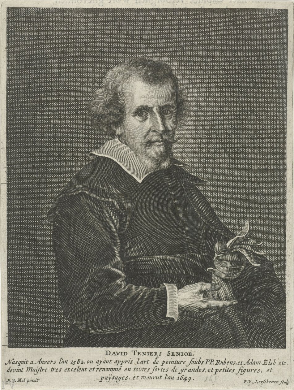 David Teniers arcképe I. alkotó: Peter van Liesebetten
