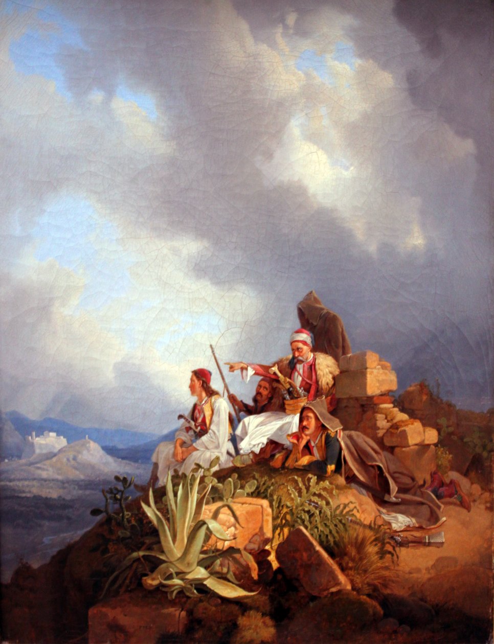 Palikars Athén közelében alkotó: Peter von Hess