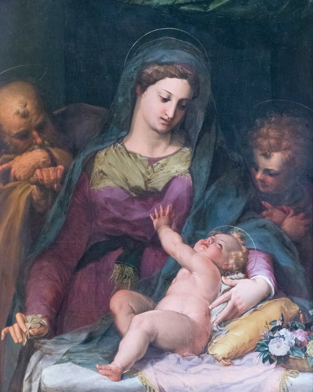 Madonna és gyermeke az ifjú Szent Jánossal, 1585 előtt, Pieter de Witte (olaj, tábla) alkotó: Peter (1548 1628) Candid