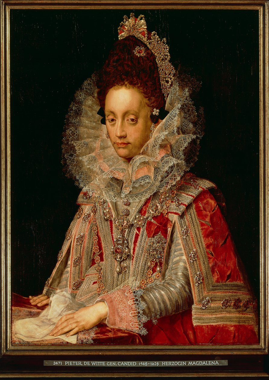 Magdalena hercegnő portréja, 1613 körül (olaj, tábla) alkotó: Peter Candid