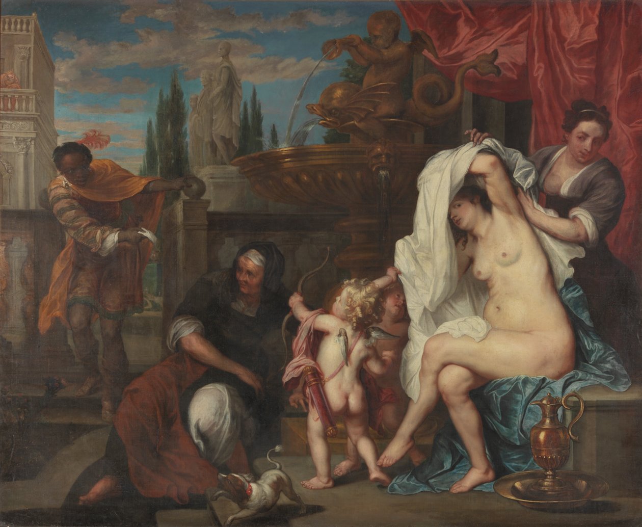 Bathsheba (olaj, vászon) alkotó: Peter (1624 1677) Thys