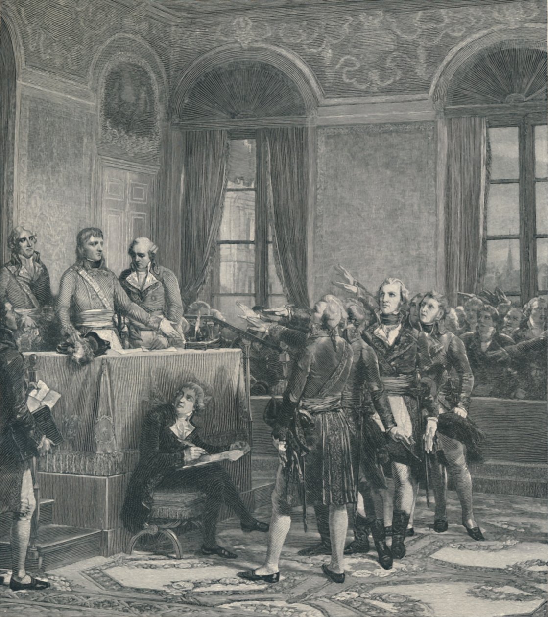 „Az államtanács felállítása...1799. december 25.”, 1896. alkotó: Peter Aitken