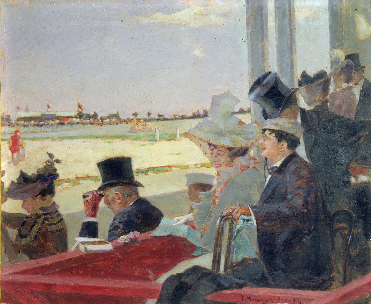 Lóverseny, 1902 (olaj, fa) alkotó: Peter Alexandrovich Nilus