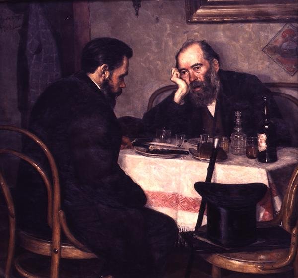 Két barát találkozója alkotó: Peter Alexandrovich Nilus