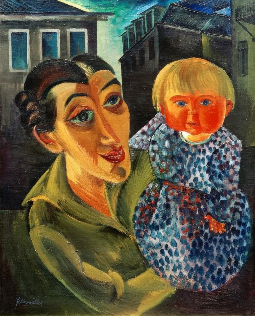 Hanna és Sonya alkotó: Peter August Böckstiegel