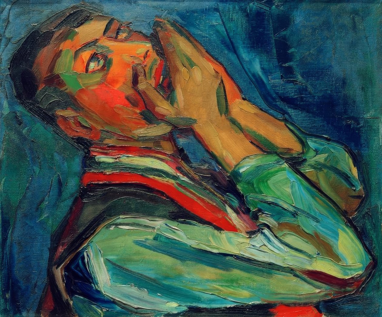 Harmonikus játékos alkotó: Peter August Böckstiegel