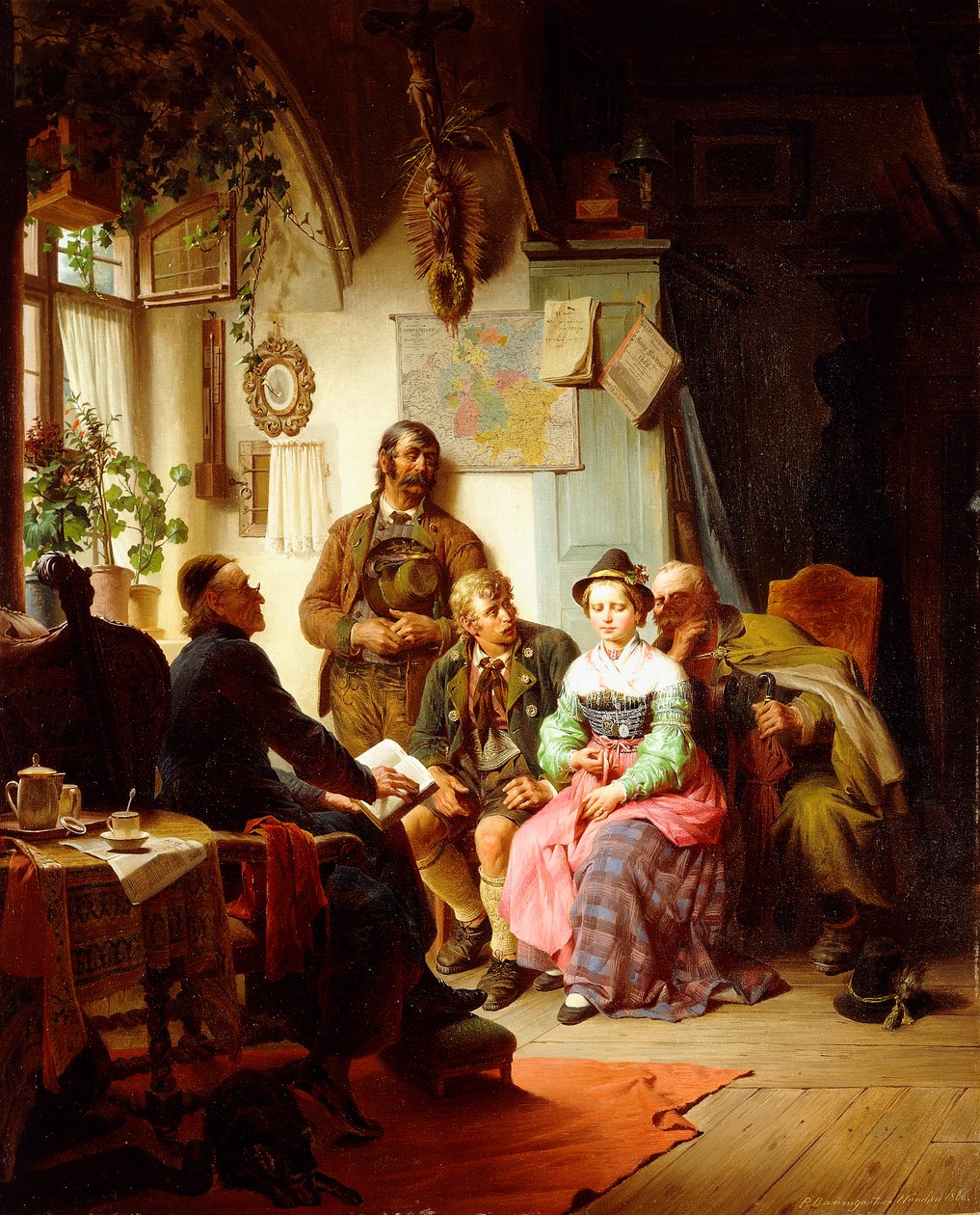 A házassági utasítások, 1866 alkotó: Peter Baumgartner
