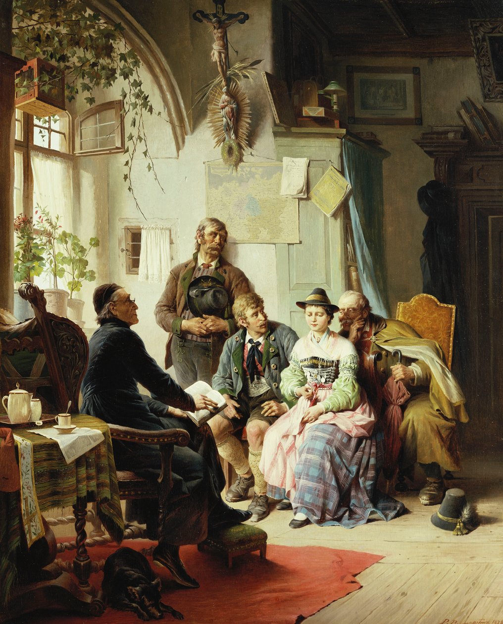 A házassági utasítások, 1878 alkotó: Peter Baumgartner