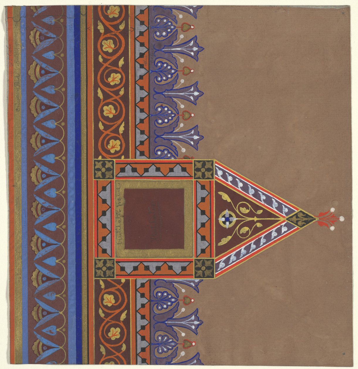 Dekortervezés a Brooklyn Library számára, 1868-69 alkotó: Peter Bonnett Wight