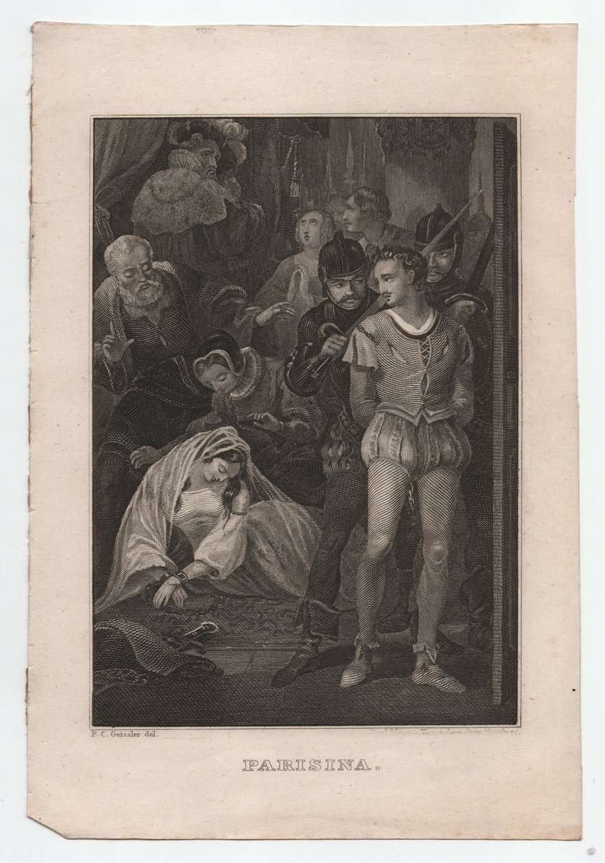 Parisina, 1850 körül (metszet) alkotó: Peter Carl Geissler