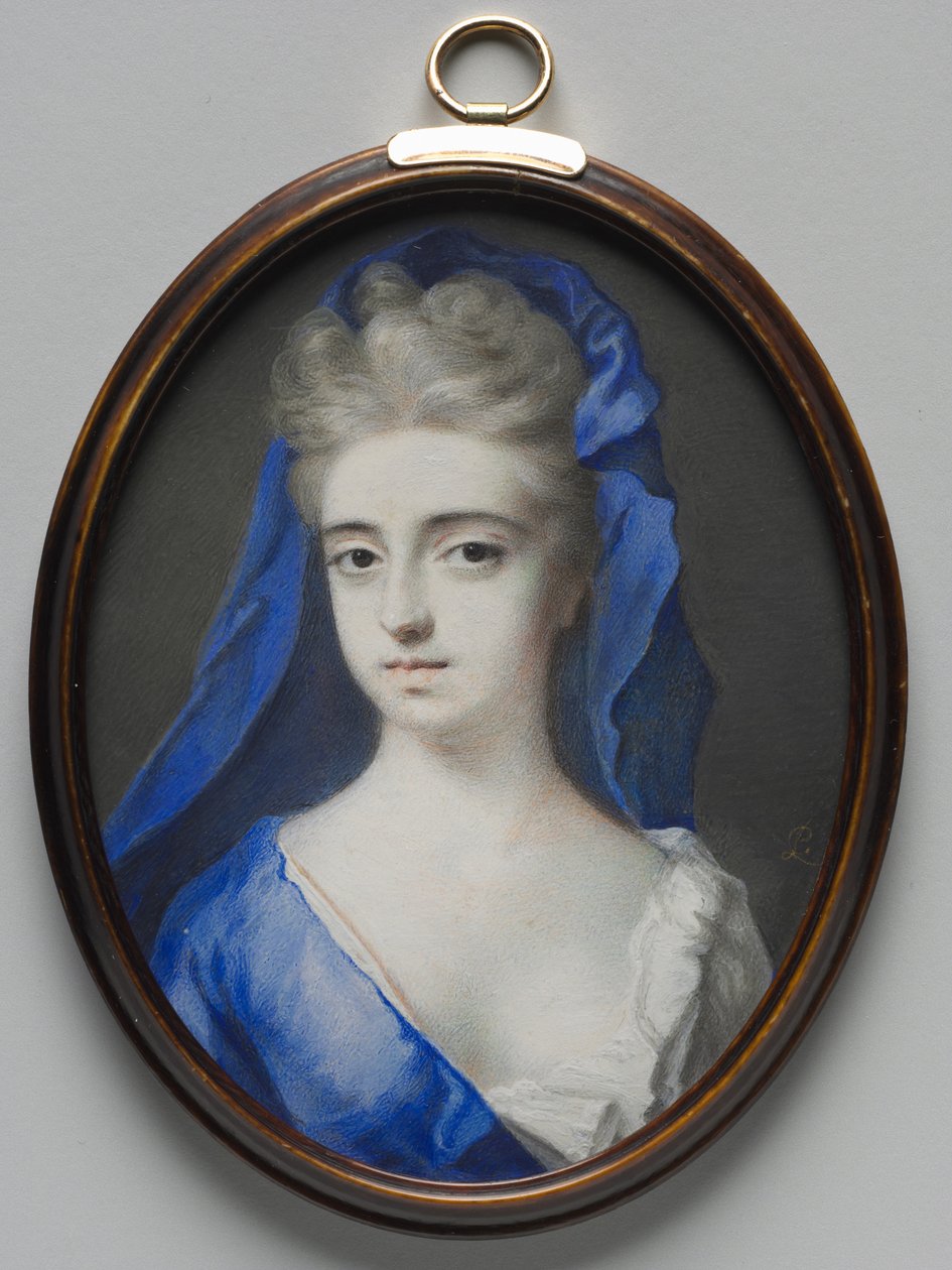 Kék ruhás nő portréja, c. 1700. alkotó: Peter Cross