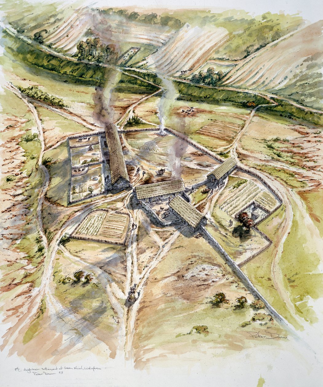 Greenshiel, Lindisfarne, Holy Island, Northumberland, 9. század 1993-2005 alkotó: Peter Dunn