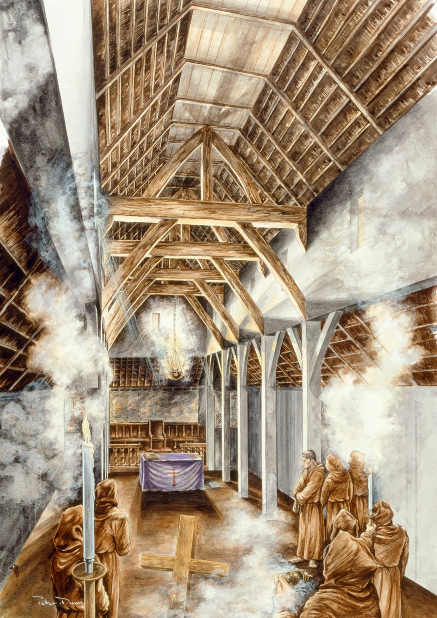 Lindisfarne Priory, c652AD, c1990-2010 alkotó: Peter Dunn