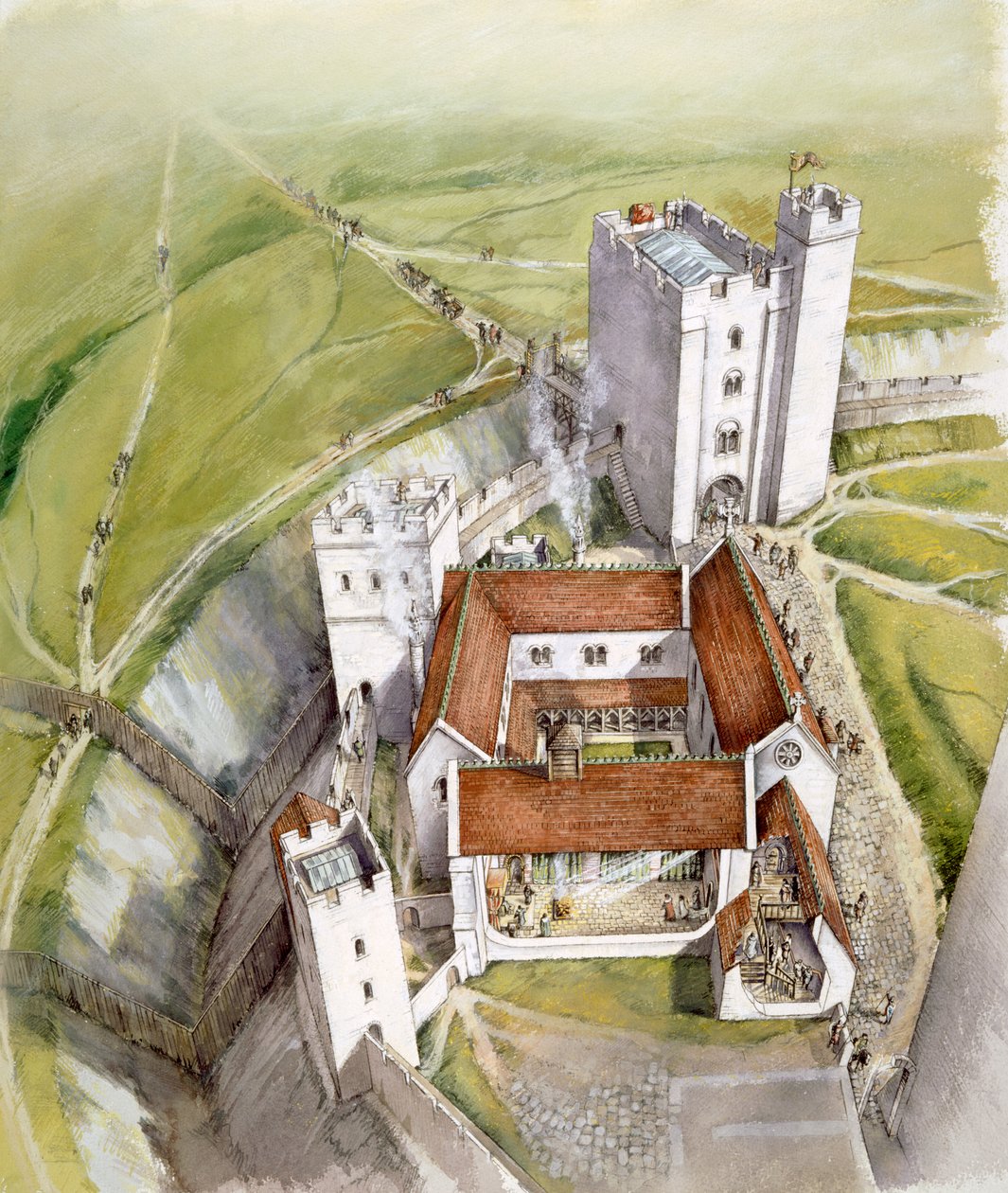 Old Sarum, 1140, 1990-2010 alkotó: Peter Dunn