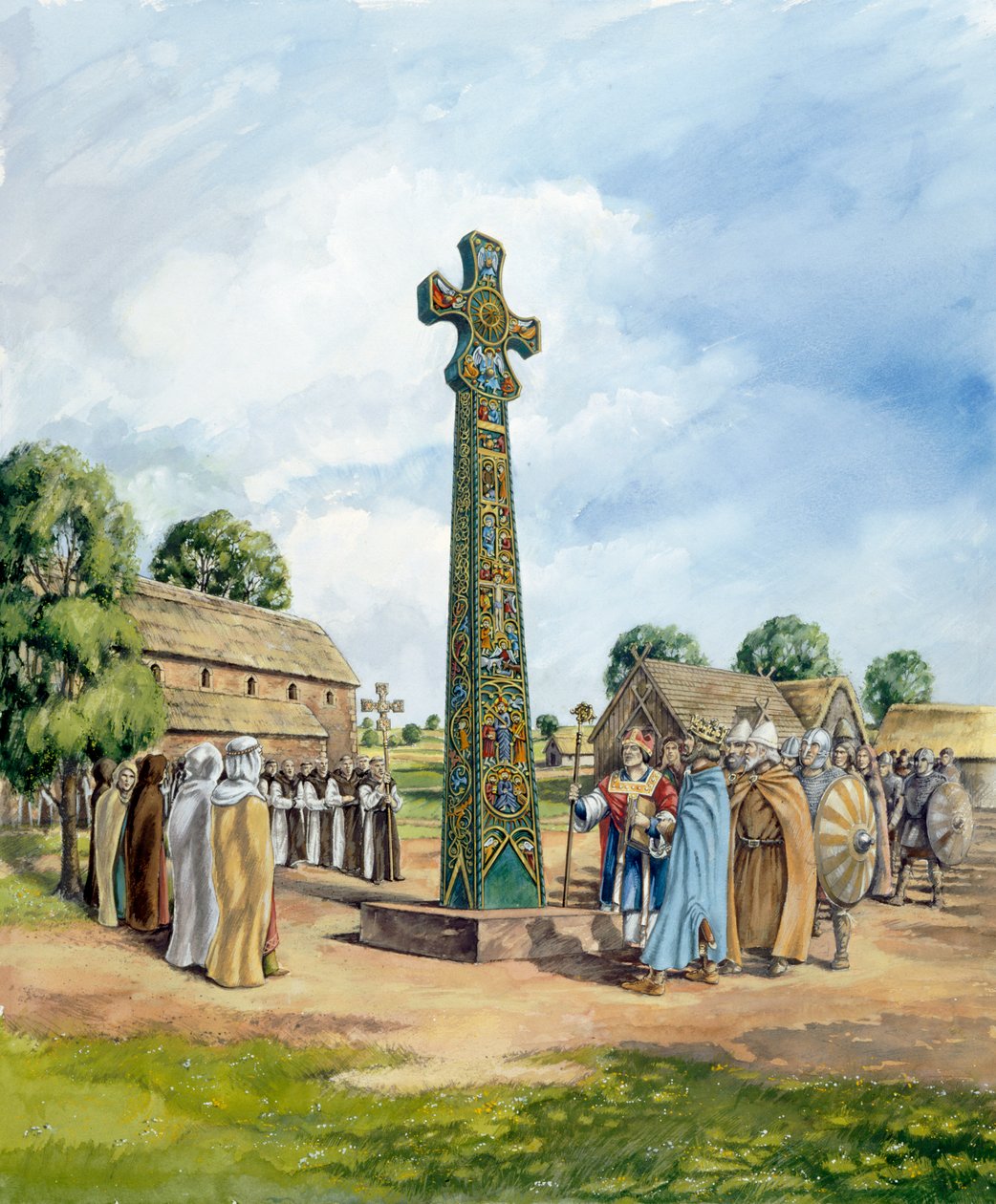Sandbach keresztek, 9. század, c1990-2010 alkotó: Peter Dunn