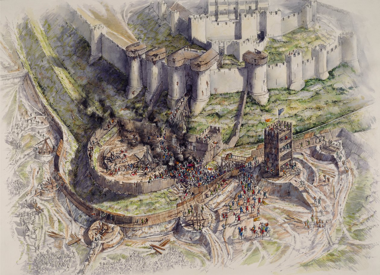 Dover Castle ostroma, Kent, 1216 c1995-c2006. alkotó: Peter Dunn