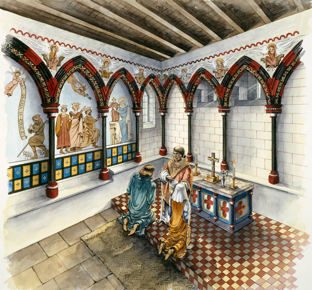 A kápolna, Clifford torony, 14. század vége, 1990-2010 alkotó: Peter Dunn