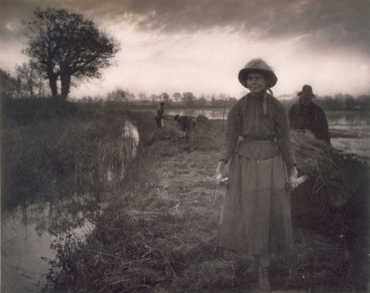 Poling the Marsh Hay, Life and Landscape on the Norfolk Broads, 1886 alkotó: Peter Emerson und Thomas Goodall