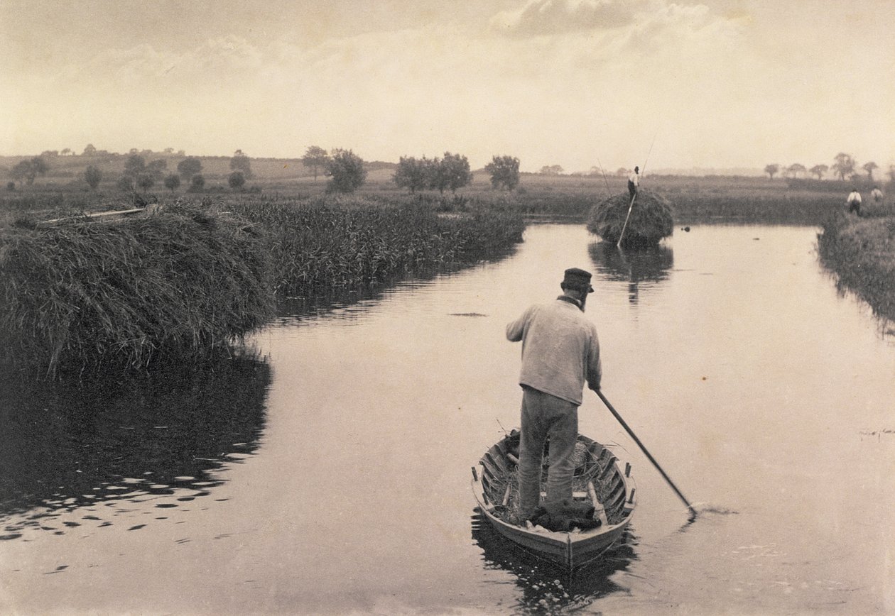 A Marsh Hay negyede, Élet és táj a Norfolk Broads-on, 1886 körül alkotó: Peter Emerson und Thomas Goodall
