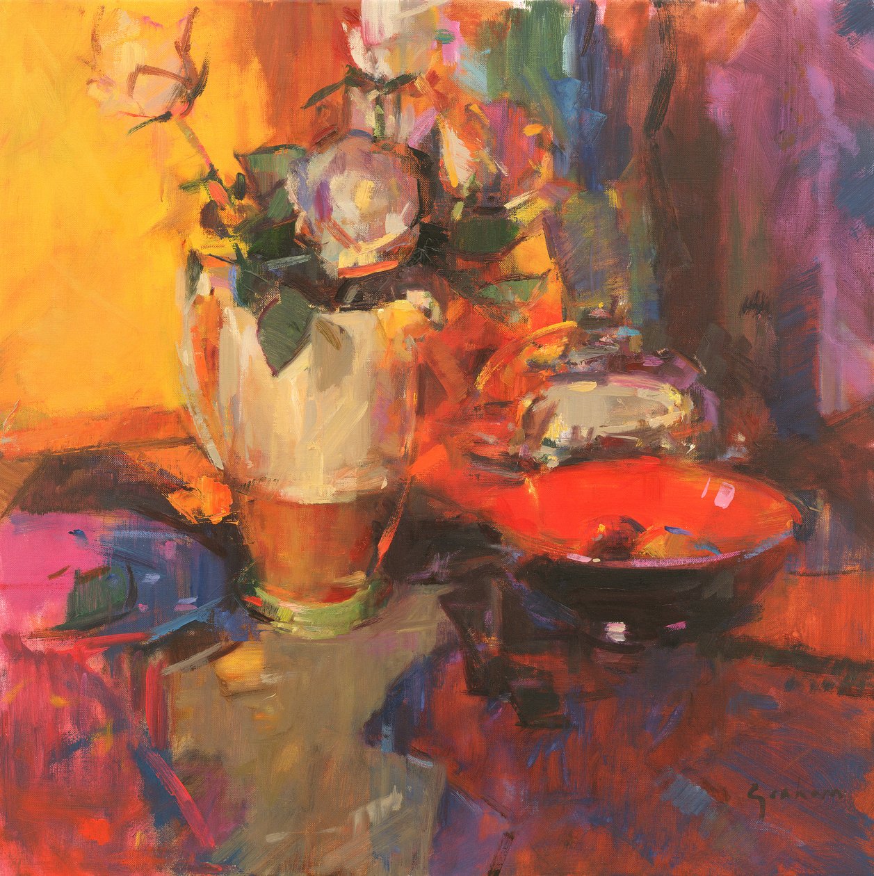 Clarice Cliff Rose asztal alkotó: Peter Graham (Contemporary)