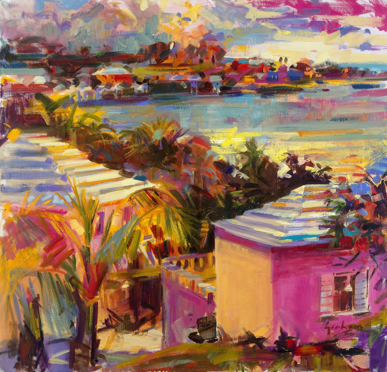 Alkonyat tükröződései, Bermuda, 2011 alkotó: Peter Graham (Contemporary)