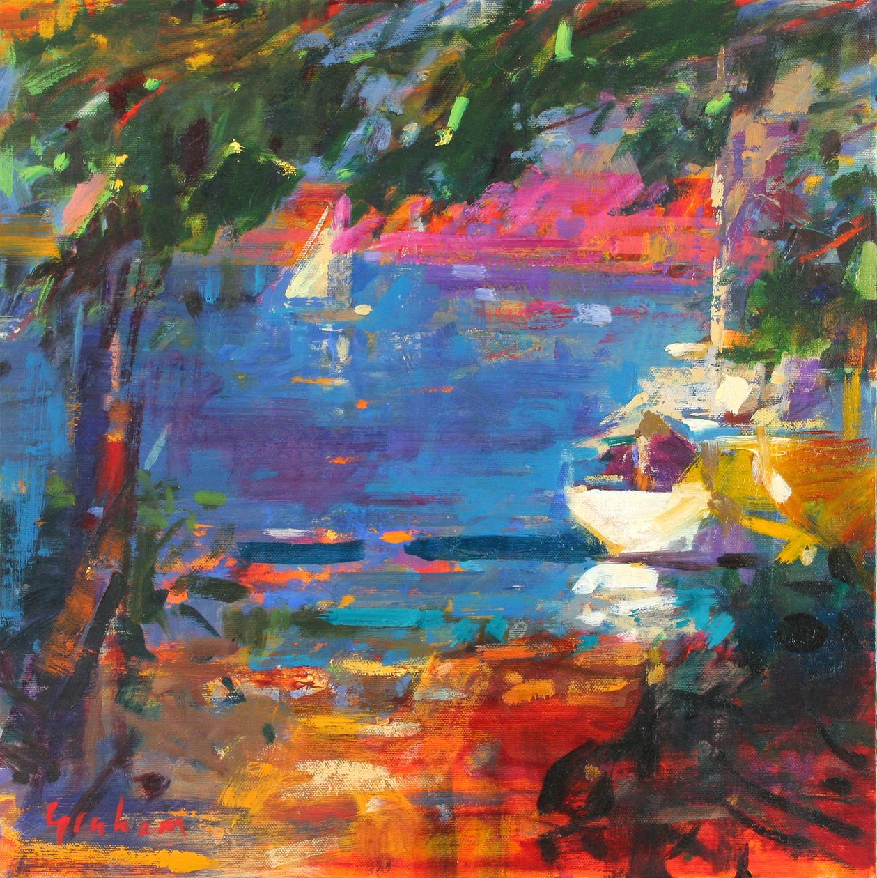 Eden Roc, 2017 (olaj, vászon) alkotó: Peter Graham (Contemporary)