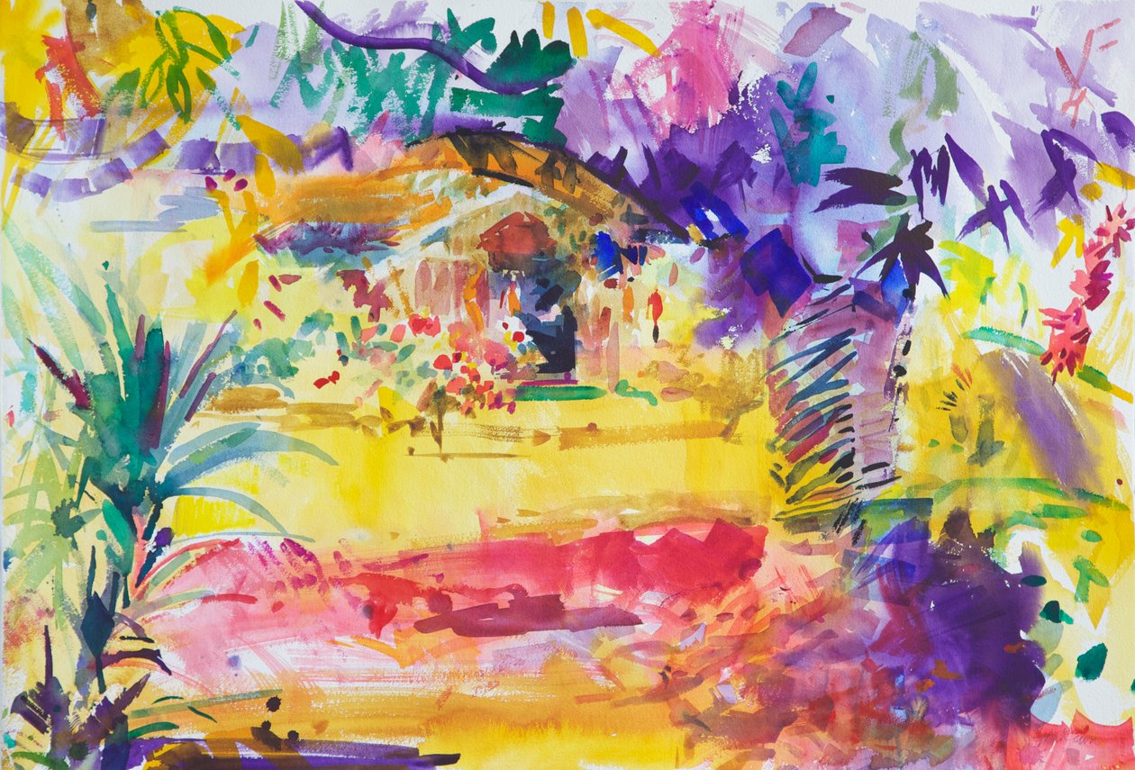 Gauguins Garden, 2011 (wc papíron) alkotó: Peter Graham (Contemporary)