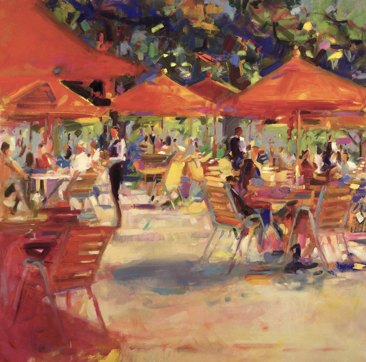 A Garden Cafe alkotó: Peter Graham (Contemporary)