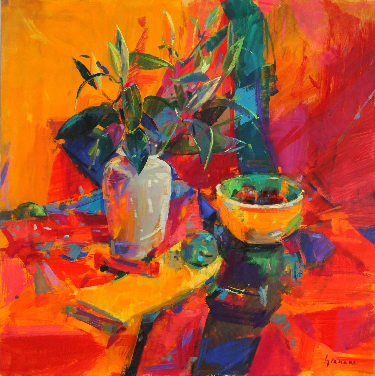 Liliomok a vörös földön, 2012 alkotó: Peter Graham (Contemporary)