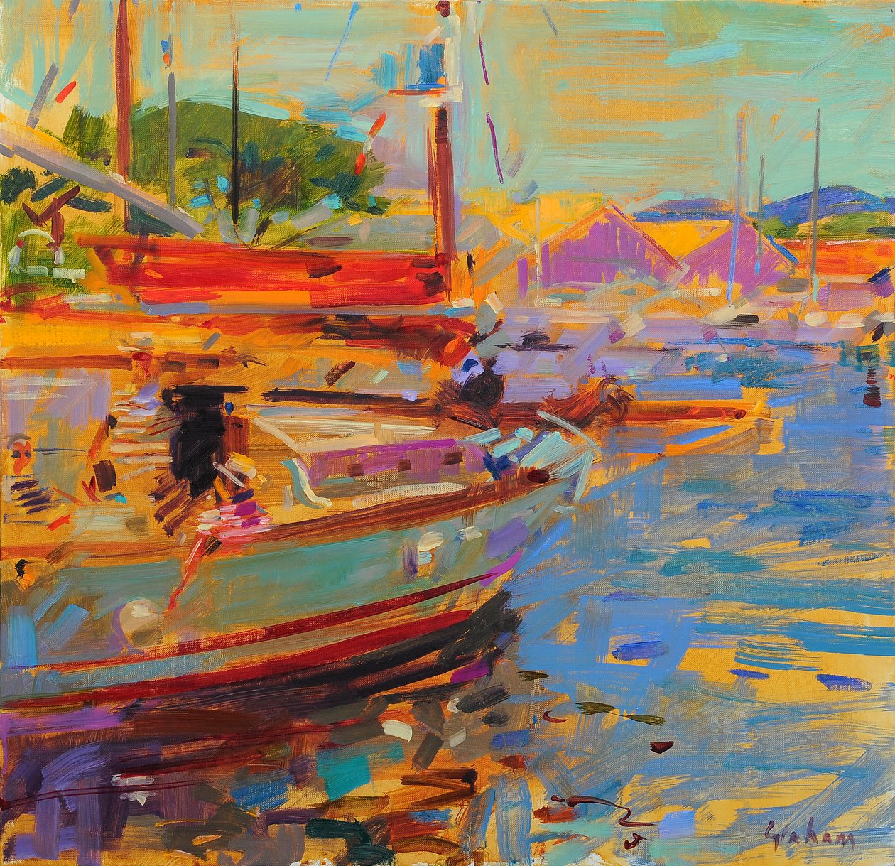 Saint Tropez fedélzetén alkotó: Peter Graham (Contemporary)