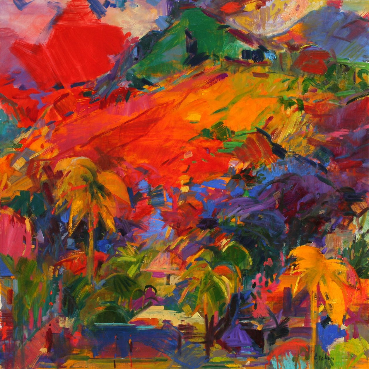 Polinéziai táj, 2011 alkotó: Peter Graham (Contemporary)