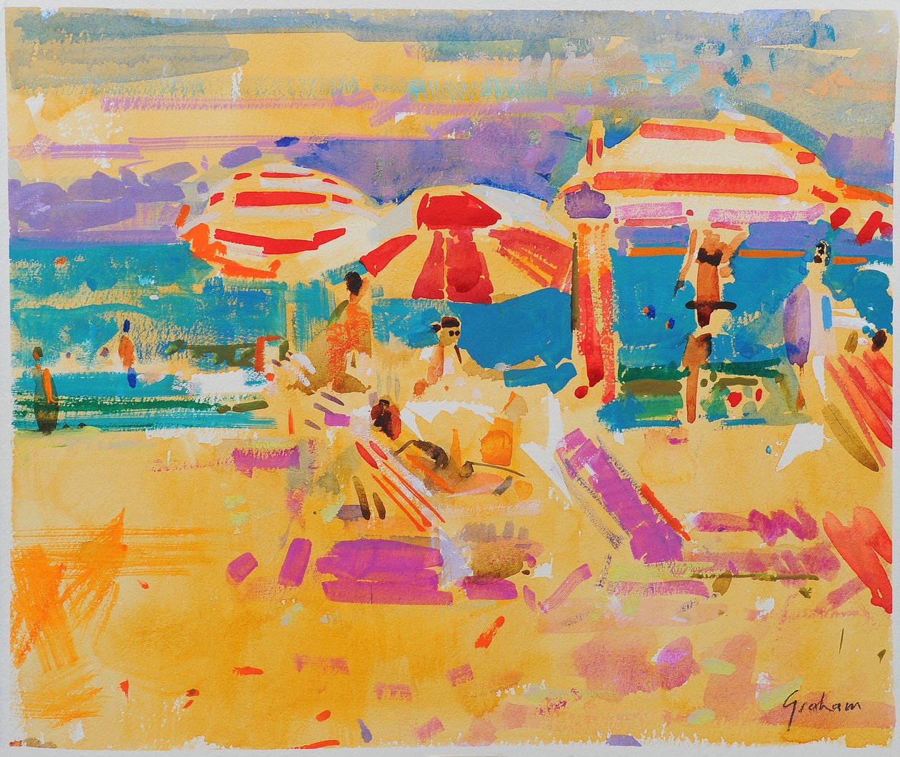 Red Parasols, Miami alkotó: Peter Graham (Contemporary)