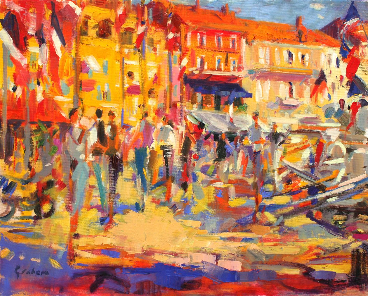 St. Tropez sétány alkotó: Peter Graham (Contemporary)