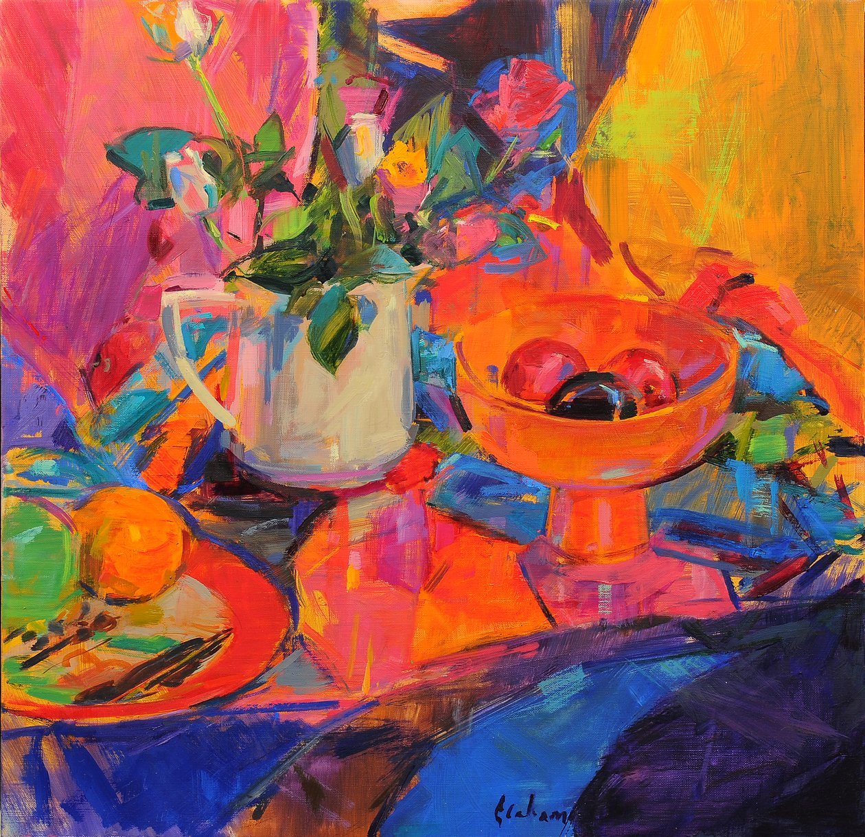 Csendélet Bloomingdales Bowl-lal alkotó: Peter Graham (Contemporary)