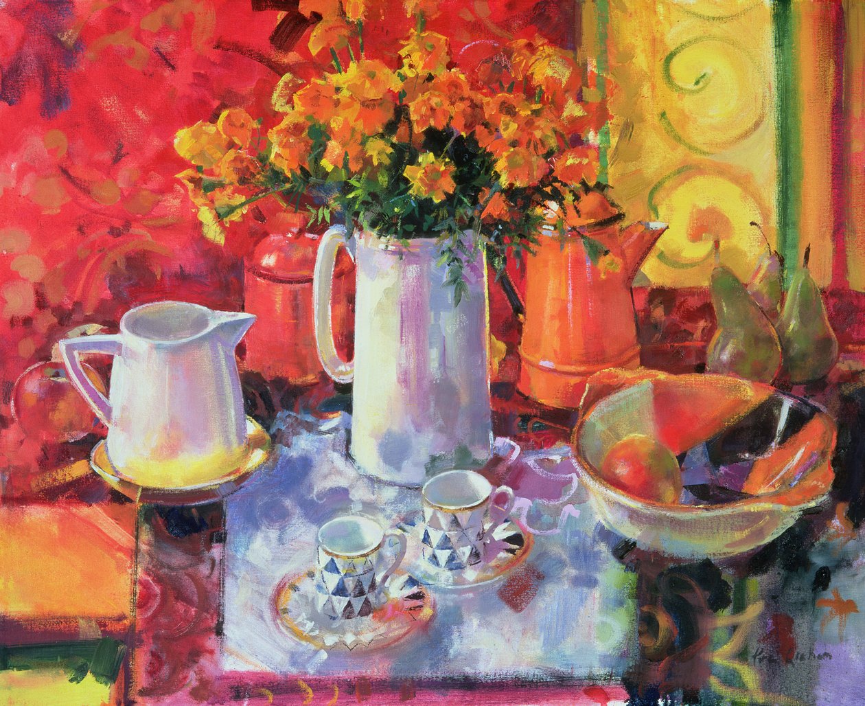 Táblázat elmélkedések alkotó: Peter Graham (Contemporary)