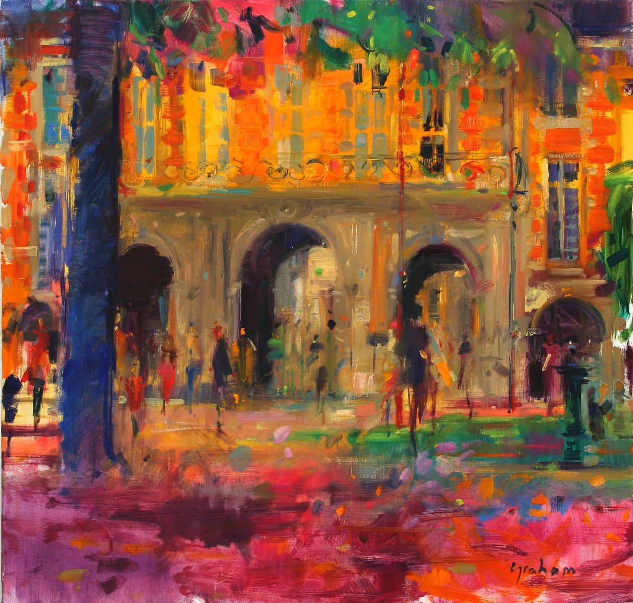 A királyi pavilon, Place des Vosges alkotó: Peter Graham (Contemporary)