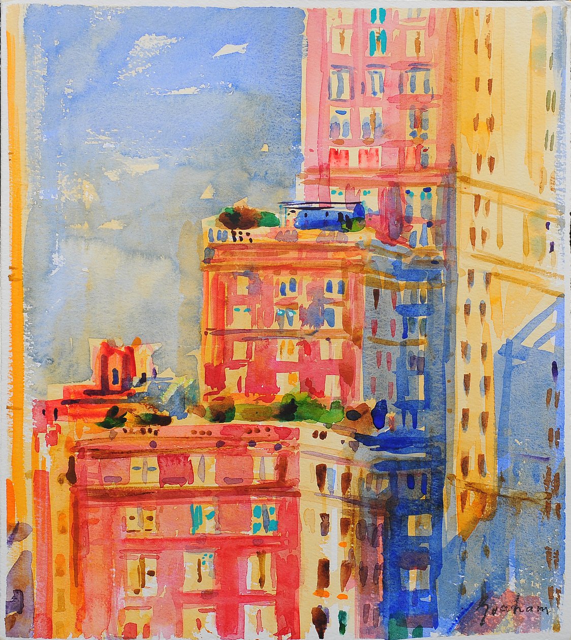 Ablakok az Upper East Side-on alkotó: Peter Graham (Contemporary)