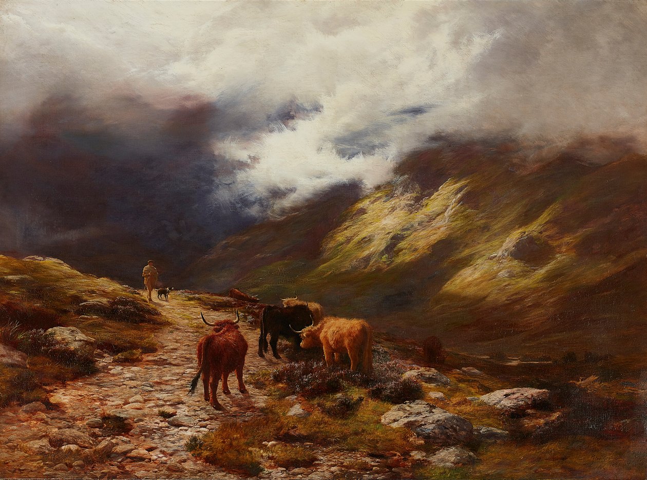Hegyi út (olaj, vászon) alkotó: Peter Graham