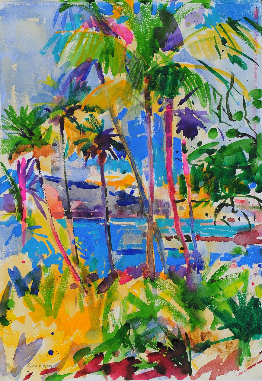 Maui Aloha, 2023 (akvarell) alkotó: Peter Graham