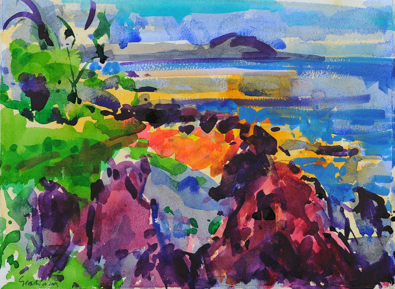 Maui Rocks, 2023 (akvarell) alkotó: Peter Graham