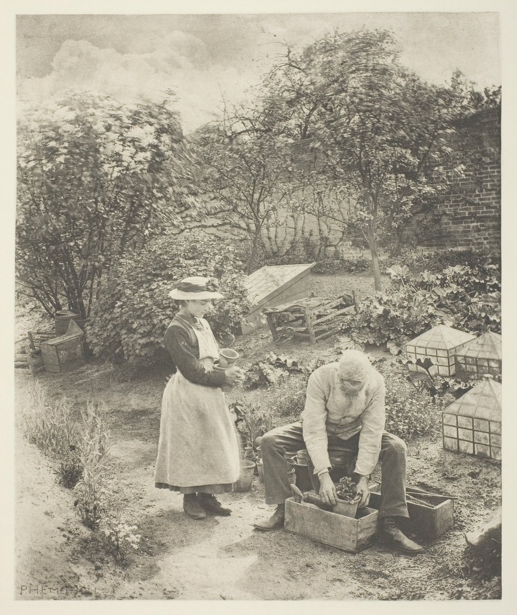 A kert vége (Suffolk) alkotó: Peter Henry Emerson
